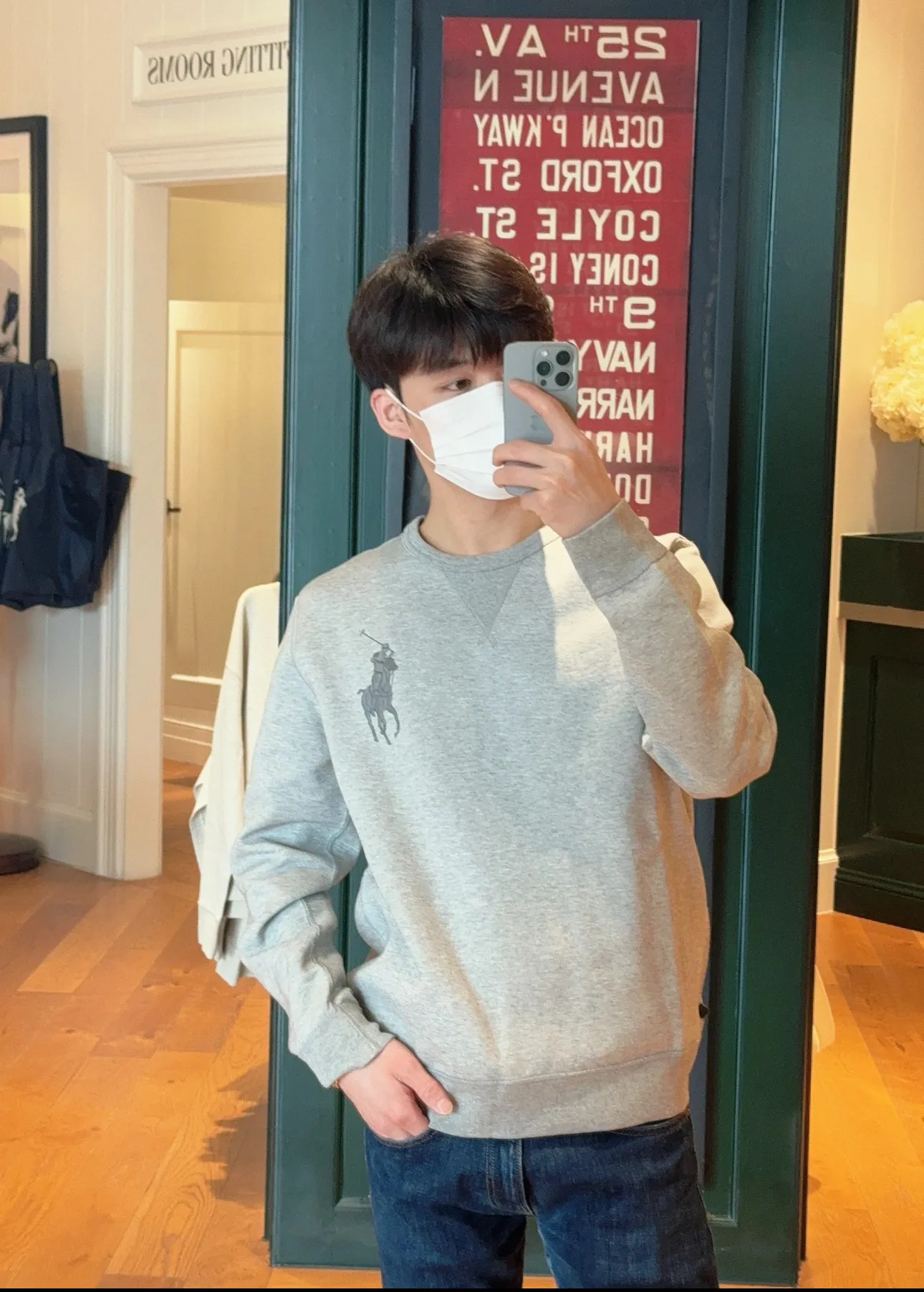 P210 Style No.: RL019】RalphLauren/Ralph Lauren 2025 autumn and winter new bear color embroidered terry sweatshirt